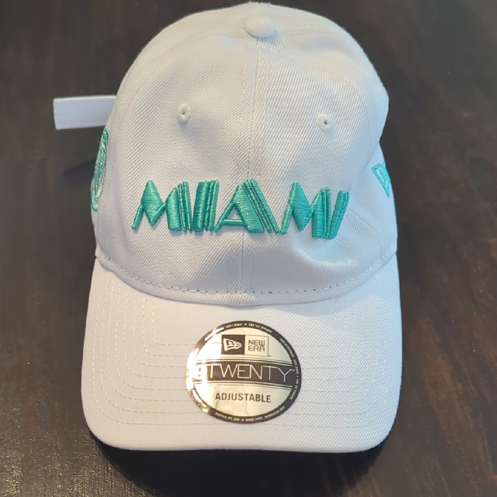 Men's New Era White Inter Miami CF 2020 9TWENTY Adjustable Hat